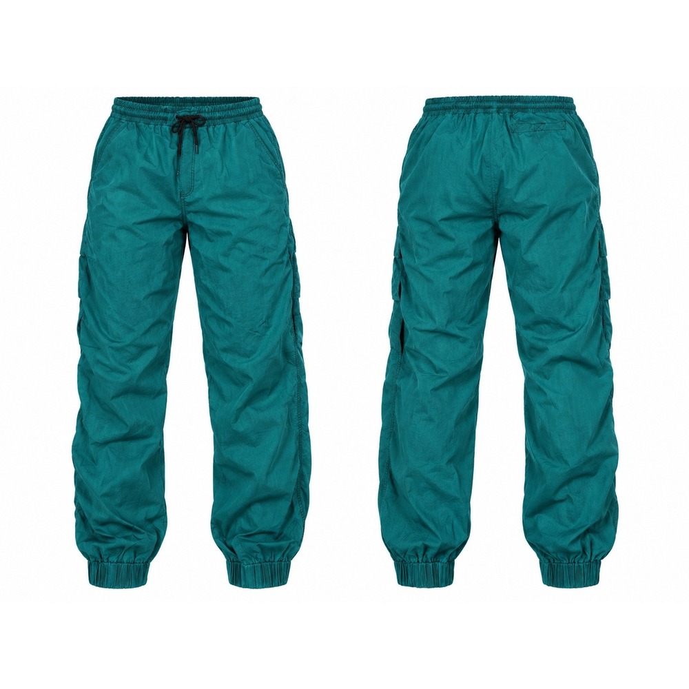Christian Dior Monsieur Vintage Teal Nylon Track Pants Mens Large Joggers Green